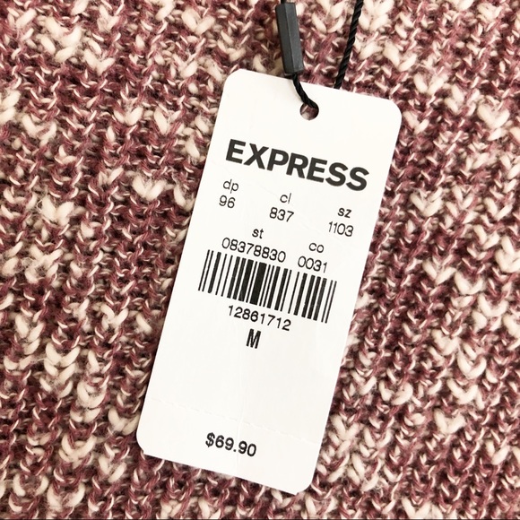 Express Marled Lace-Up Tunic Sweater - Picture 5 of 5